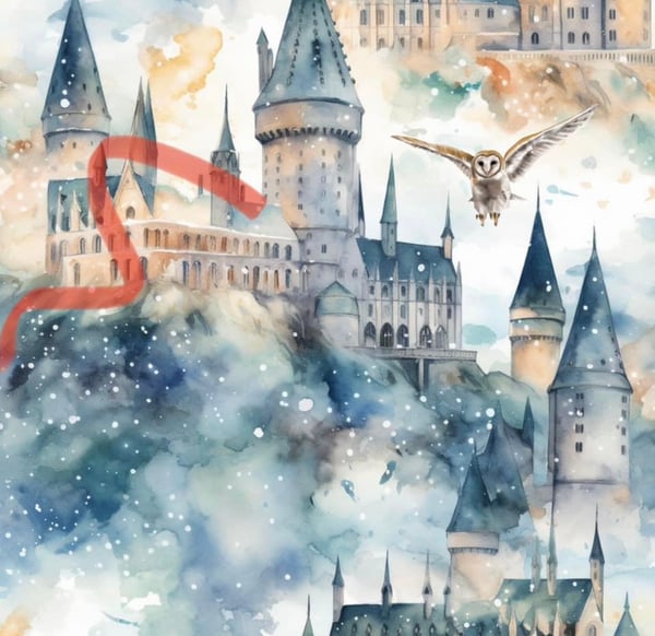 Image of Hogwarts Landscape Leggings 