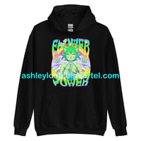 Image 1 of Flower Power Weed Cat Hoodie