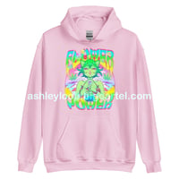 Image 3 of Flower Power Weed Cat Hoodie