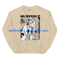 Image 1 of Blazed Up Weed Cat Sweatshirt