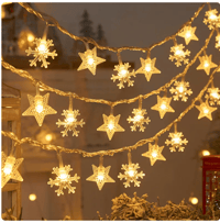 Christmas String Lights Snowflakes