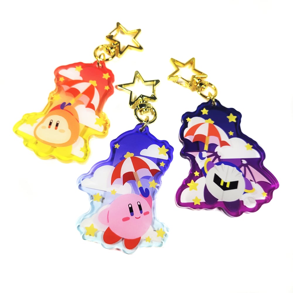 Image of Kirby Parasol Keychains