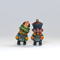 Image 1 of Micro Fu Manchu & Jiangshi (hand painted)