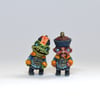 Micro Fu Manchu & Jiangshi (hand painted)