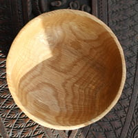 Image 4 of Faceted Oak bowl