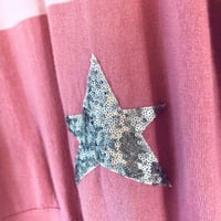 Image 3 of Pink Fine Cashmere Mix Jumper with Silver Star Applique