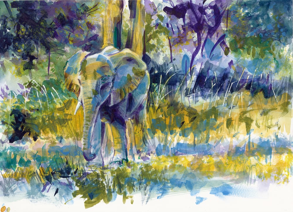 Image of Little Trunk - Framed Original Watercolour Study