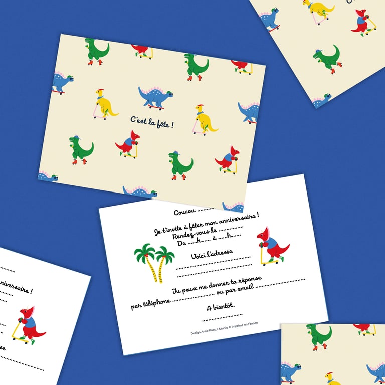 Invitations dinosaures Anne Pascal x Le Bon Ton Image 4