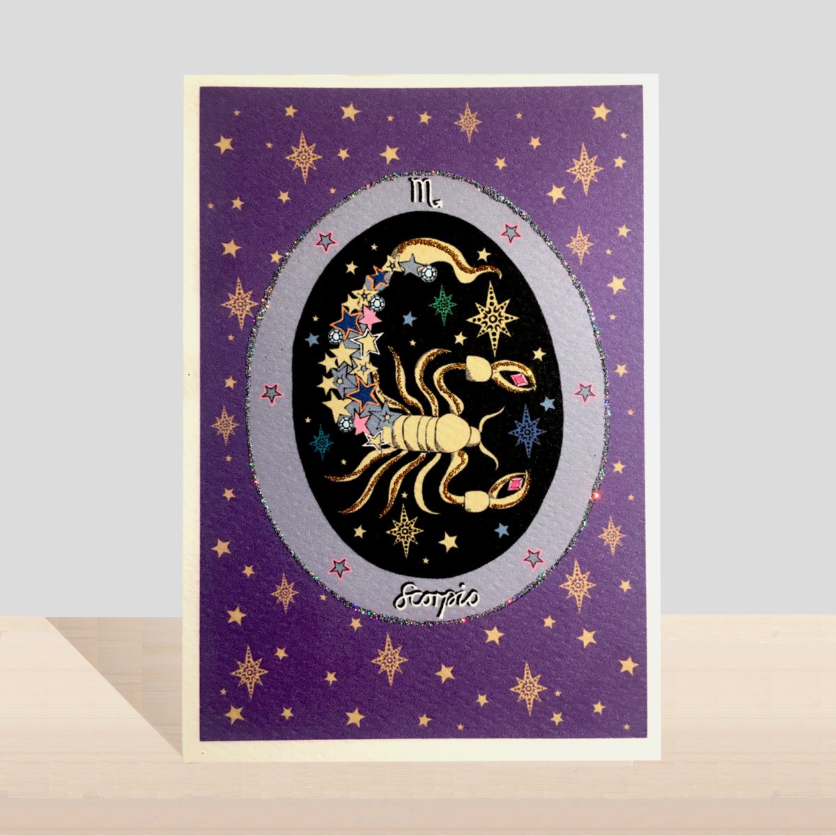 Scorpio Elaborate Zodiac Card