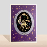 Image 1 of Scorpio Elaborate Zodiac Card