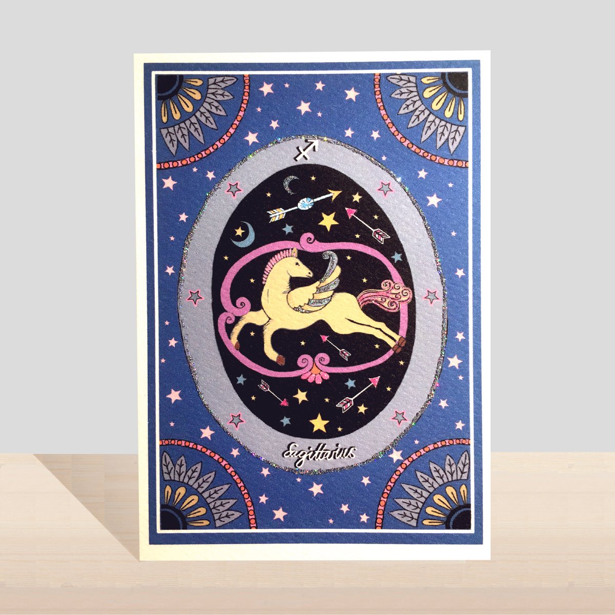 Sagittarius Elaborate Zodiac Card