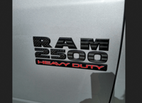 Image 1 of  2013-2018 RAM 2500 Door Vinyl Overlays Stars & Stripes Edition 