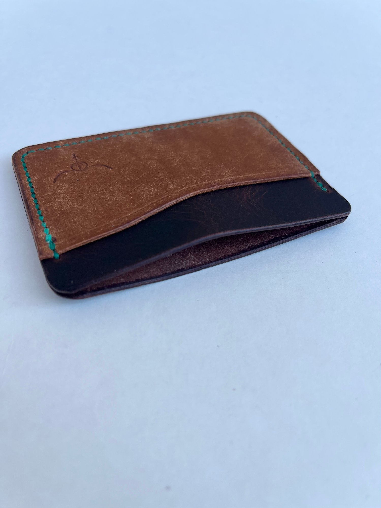 Image of Cognac Pueblo/Waxy Tobacco horizontal cardholder 