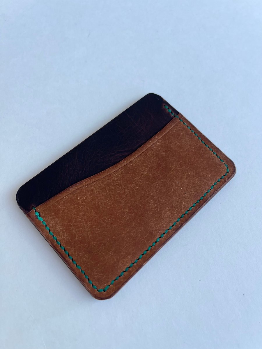Image of Cognac Pueblo/Waxy Tobacco horizontal cardholder 