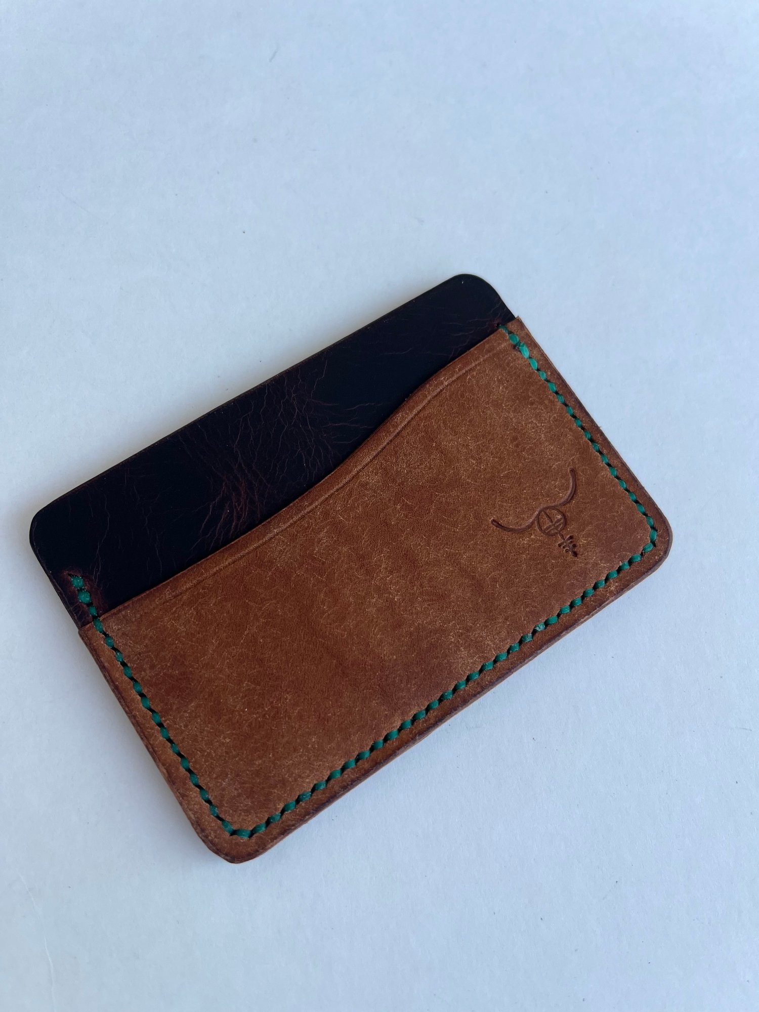 Image of Cognac Pueblo/Waxy Tobacco horizontal cardholder 