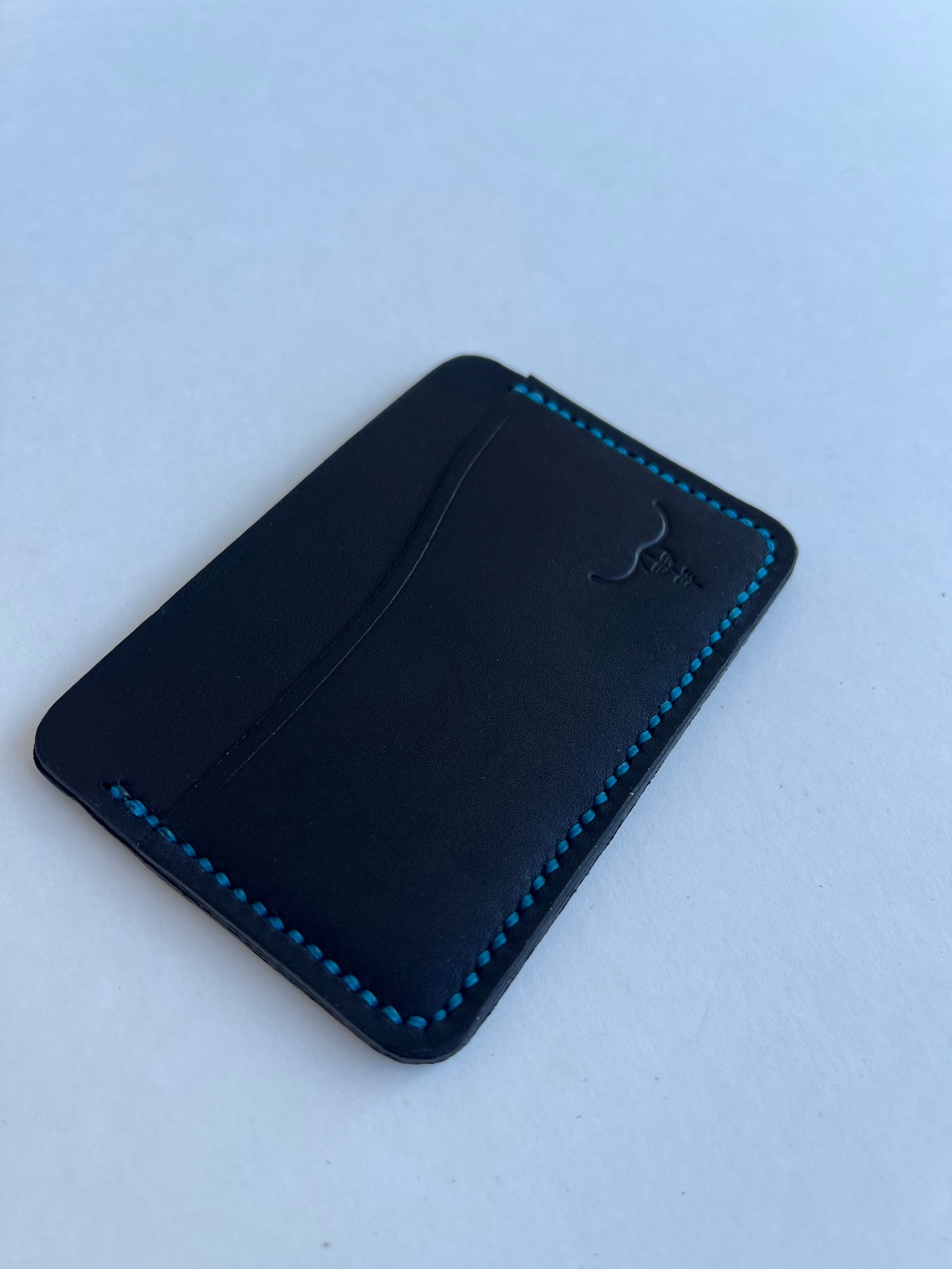 Image of Black Italian Vachetta Horizontal Cardholder 