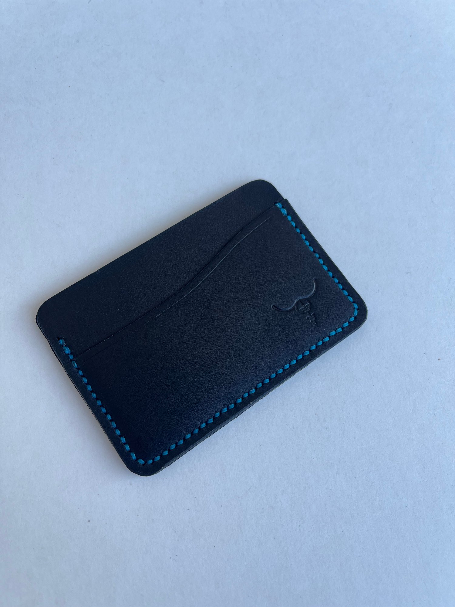 Image of Black Italian Vachetta Horizontal Cardholder 