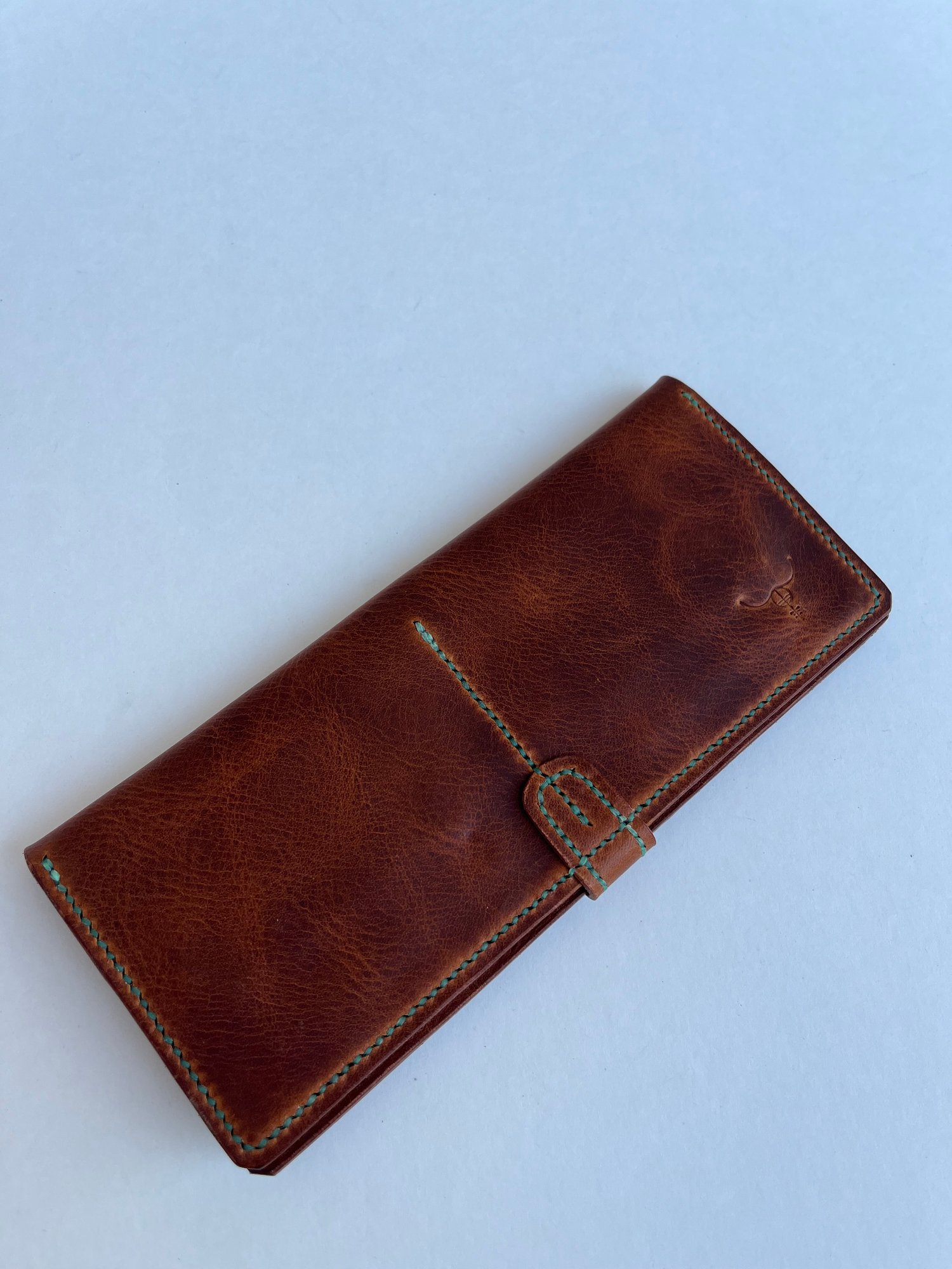 Image of Waxy Cognac Long Wallet