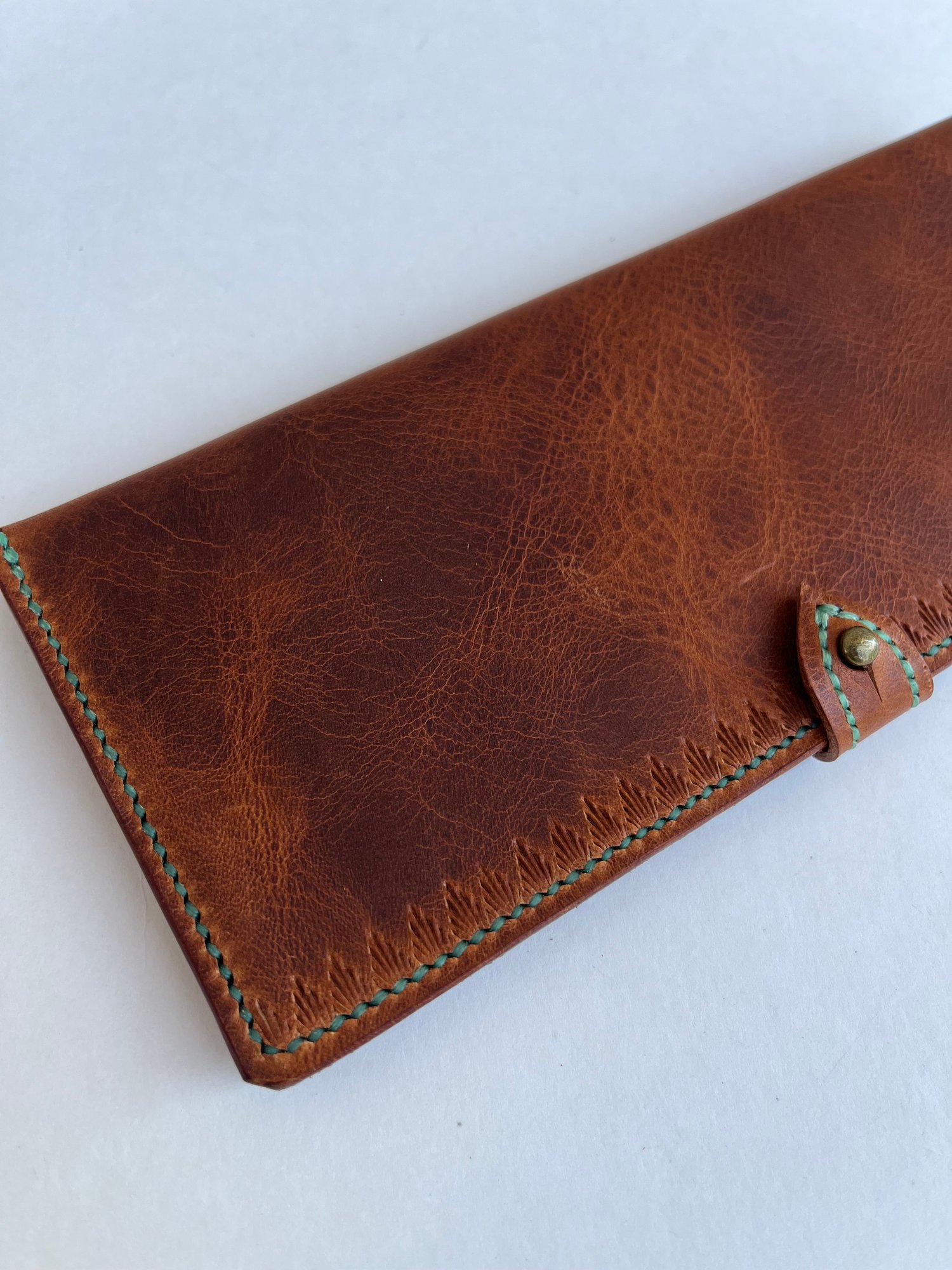 Image of Waxy Cognac Long Wallet
