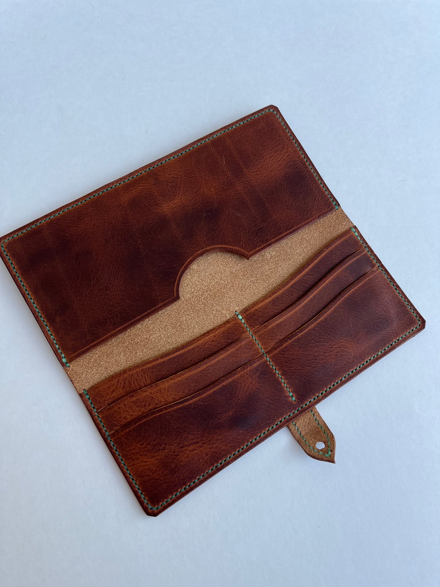 Image of Waxy Cognac Long Wallet