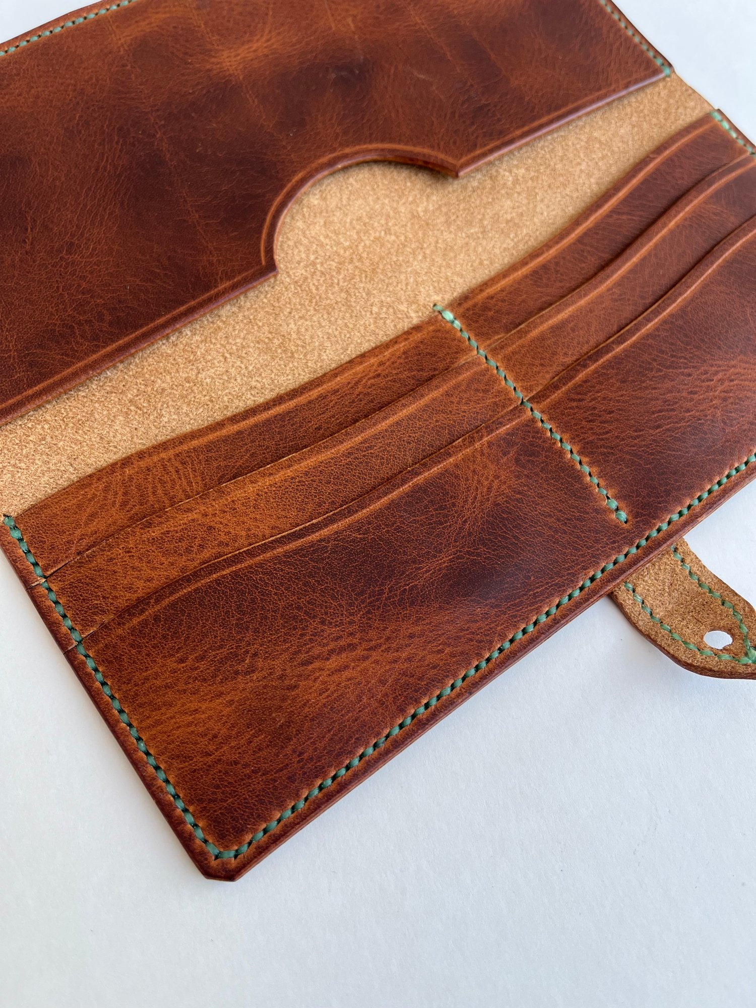 Image of Waxy Cognac Long Wallet