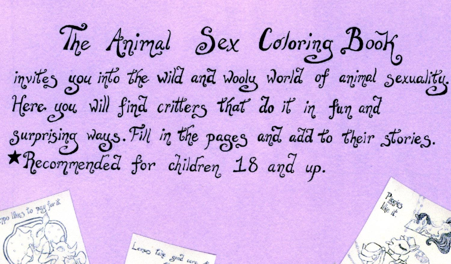 Image of Animal Sex Coloring Book
