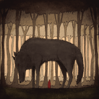 Image 4 of Little Red Riding Hood - 18" x 18" Poster Print