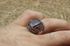 Handmade Silver Ruby Ottoman Ring.