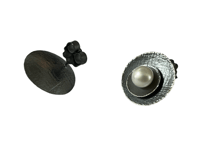 Image 3 of Black Oyster Earrings 