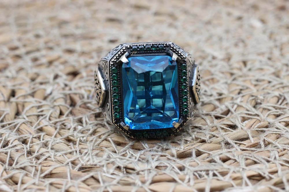 Aquamarine Ottoman Ring.