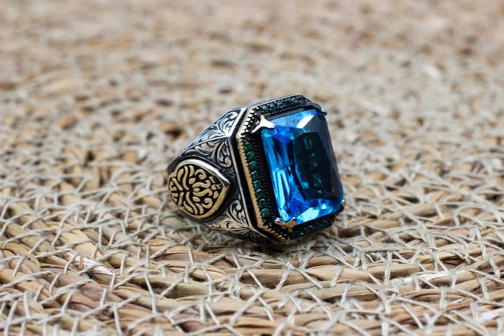 Aquamarine Ottoman Ring.