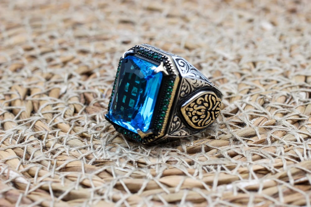 Aquamarine Ottoman Ring.