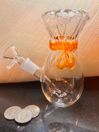 Image 5 of Cute Money Bag Glass Bong/Glass Water Pipe/Glass Bong Bubbler 