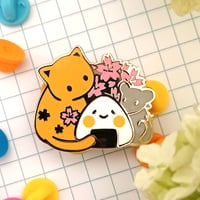 Image 1 of Onigiri Friends Enamel Pin