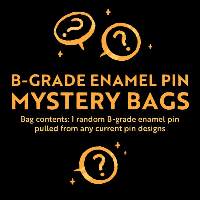 B-Grade Enamel Pin Mystery Bags