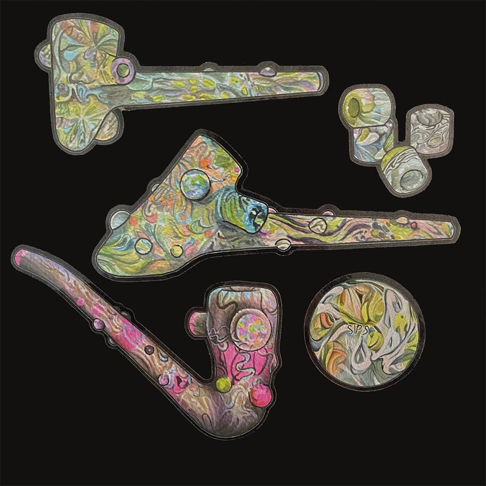 Image of ELIMUNSTER X HOPPERDOGGY / sticker pack