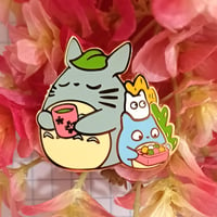 Image 2 of Tea Time Cats Enamel Pin