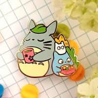 Image 1 of Tea Time Cats Enamel Pin