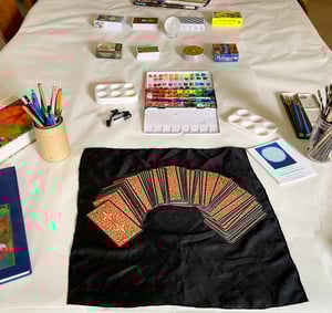 Image of "Tarot and Watercolor" Workshop with Georgia Carbone ~ Saturday, 8/31, 2-5pm