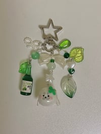 Image 1 of clover soju seal keychain