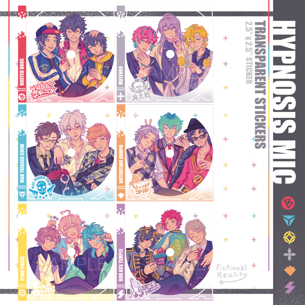 Image of HYPMIC CD CLEAR STICKERS