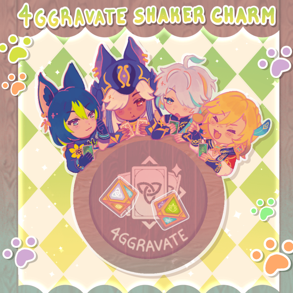 Image of [PREORDER] GENSHIN IMPACT 4GGRAVATE SHAKER CHARM