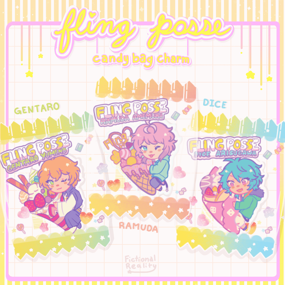 Image of FLING POSSE CANDY BAG SHAKER CHARMS