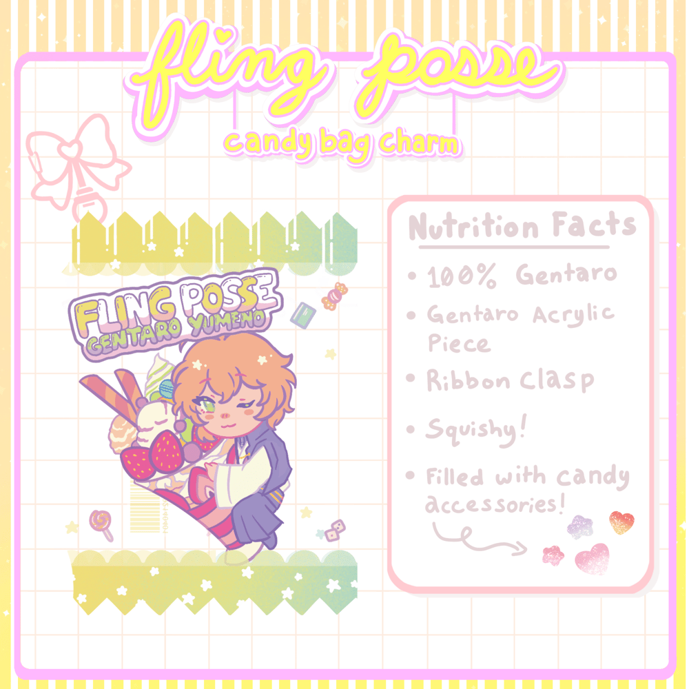 Image of FLING POSSE CANDY BAG SHAKER CHARMS