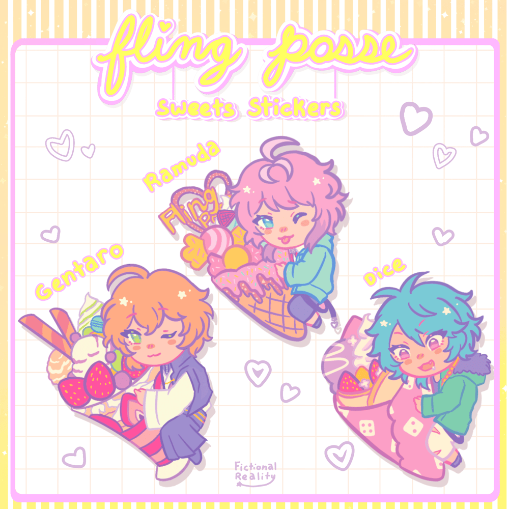 Image of FLING POSSE SWEETS STICKERS