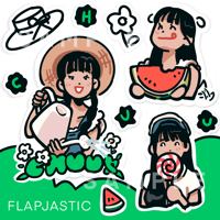 Image 1 of CHUU KKOTI Sticker Sheet
