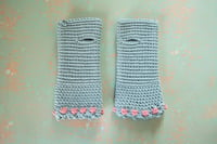 Image 1 of Kids Wrist Worms, Dusty Blue & Pink