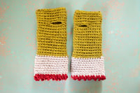 Image 1 of Kids Wrist Worms, Yellow Pink Red