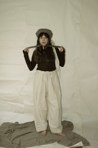 Image 3 of cloche tied hat