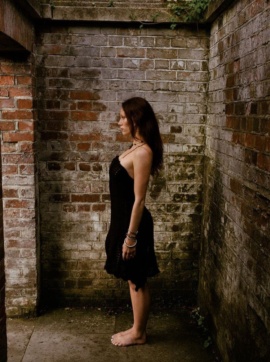 Image of knit chain dress 